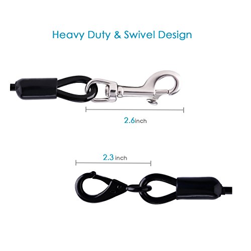 Dog Seat Belt Car Seatbelts for dog Restraint Tether, Chew-proof Cable Seatbelt for Medium Dogs, Coated Cable Vehicle Seatbelts for Safety, Medium Size