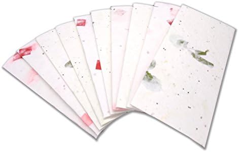 F fabsouk Seed Paper Envelope (18x8 cm, White) -Set of 10 Pieces