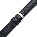 Hadley-Roma Men's MSM907RA-240 24-mm Black Genuine Leather WatchStrap