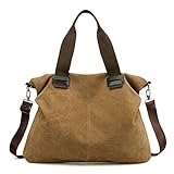 Women's Vintage Canvas Work Travel Tote Purses