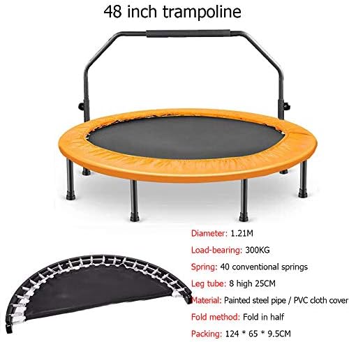 ハンドル付きの大人の安全のための屋内トランポリン 48インチ ミニトランポリン 安定 ハンドル付きの大人の安全のための屋内トランポリン 48インチ ミニトランポリン 安定