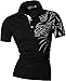 jeansian Men's Slim Fit short Sleeves Casual POLO Tee T-Shirts U010