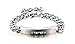 INBLUE Personalized Bracelet Nameplate Date Engraved Bracelets for Women Men Couples Custom Anklet Adjustable Handmade Stainless Steel Lovers Jewelry (Black Rose Gold You Are My Only Love)