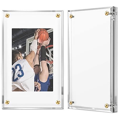 1/2 Inch Acrylic Thick Premium Card Holder Screwdown Recessed Trading