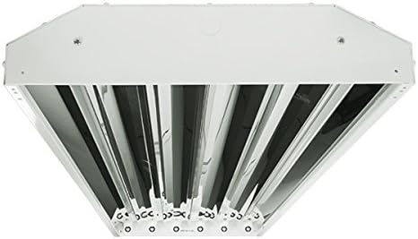 Four-Bros Lighting Pre-Wired LED High Bay Light, 6 Lamp - Industrial Grade, UL Listed, Damp Location, 5-Year Warranty - Perfect for Warehouses, Shops & Garages (Lamps Sold Separately)