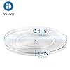 iDesign-54030-Rotatable-Spice-Rack-Large-Plastic-Kitchen-Cupboard-Storage-for-Spices-and-Condiments-Rotating-Spice-Jars-Holder-for-Kitchen-and-Pantry-Clear-28-cm iDesign Lazy Susan Turntable Organiser, Large Rotating Spice Rack for Food Storage, made of BPA-free plastic…