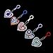 Key Fob 5PCS, Keychain Diamond Painting Key Chain Key Holder Ring Keyring Keyfob Full Drill Diamond 5D DIY Needlework Handcraft Cross Stitch Cartoon Gift for Kids Adults Girls (Multicolor)