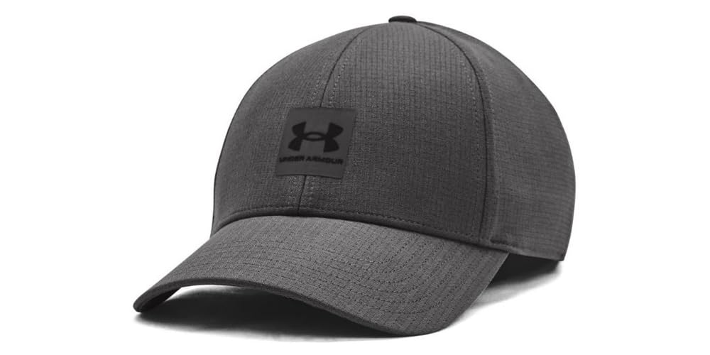 Under Armour Men's Iso-Chill ArmourVent Stretch Fit Hat, (027) Castlerock / / Black, X-Large/XX-Large Image