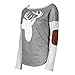 LUNIWEI Women Women Long Sleeve Deer Printed Shirt Casual Blouse Loose Tops T Shirt