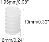 sourcing map 20Pcs 6102AA Plastic Worm Gears Module 0.5 for RC Car Robot DIY view 2