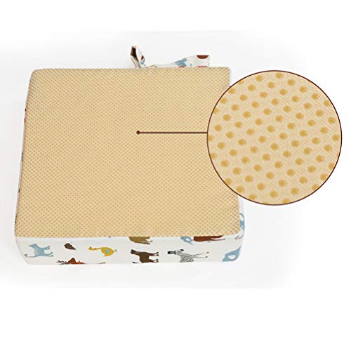 TOYMYTOY Kids' Dining Chair Booster Heightening Cushion Adjustable High Chair Seat Mat for Children (Beige)