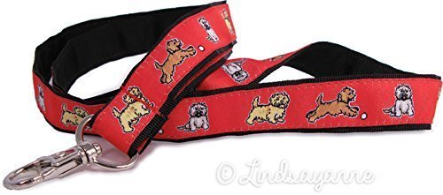 Cairn Terrier Dog Breed Neck Lanyard for ID or Keys - Red