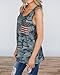 Imysty Womens Casual Sleeveless Camouflage Tank Tops American Flag Print Racerback Camo Shirts