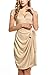 Women's Classic Cap Sleeve V-Neck Draped Tie-Belt Cocktail Wrap Dress