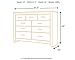 Signature Design by Ashley Zelen Rustic Contemporary 7 Drawer Dresser, Warm Gray