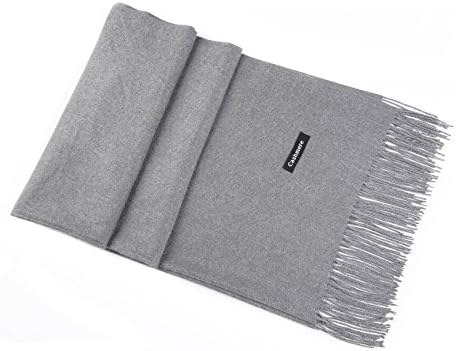 100% Cashmere Scarf Shawl Super Soft and Warm 71" x 28" Shawls for Women and Men