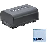 NP-FV50 1900mAh Li-Ion Battery for Sony Camera/Camcorders + eCostConnection Microfiber Cloth