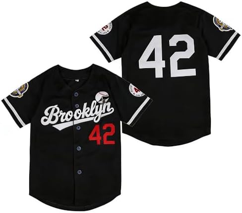 Amazon.com: Youth Black Legend Baseball Jersey #42 Vintage