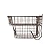 Spectrum Diversified Vintage Entryway Station, Coat Hanger, Storage Basket, Wall Mount Bronze