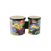 Remo Kids Percussion Bongo Drum - Fabric Rain Forest, 5