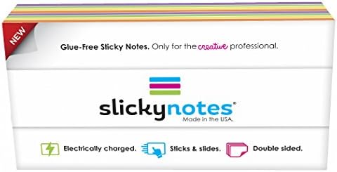 SlickyNote NL8-100 Pads, Assorted Colors