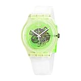 Swatch Greenmazing SUOK131 Clear Silicone Quartz Fashion Watch