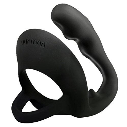 FST Erection Enhancing Cock Ring and Anal Plug Combo, Male Anal Silicone Sex Toy, Stimulate Prostate Achieve Incredible Orgasms, Black
