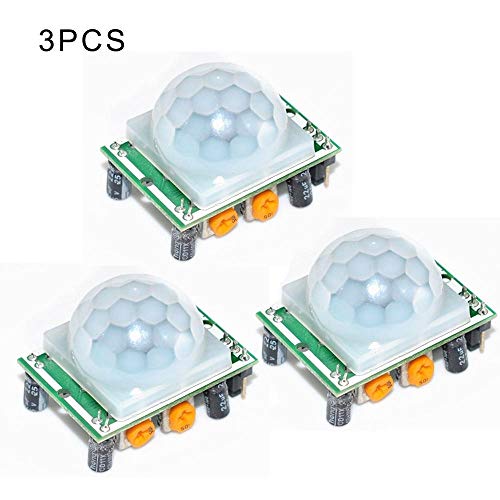 Refaxi HC-SR501 Human Body Infrared Sensor Module Sensor Pyroelectric Probe Electronic Module (3PCS) - Thumbnail 4