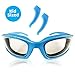 TruChef Kids Onion Goggles –TEAR FREE, Snug Fitting, Foam Lined Cooking Glasses for Kid Cooks - FREE EAR HOOKS included to ensure snug fit on kid chefs of all ages (BLUE)