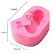 CHICTRY Cute 3D Sleeping Mermaid Silicone Mold Non-Stick DIY Cake Fondant Chocolate Candy Making Mold Soap Clay Mold for Baby Shower Birthday Cake Decoration