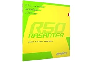 ANDRO Rasanter R50 Table Tennis Rubber Red 2.0