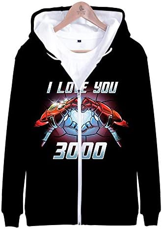 Gurbanton I Love You 3000 Times Hoodie 3D Print T-Shit Jacket Pullover Sweatshirt