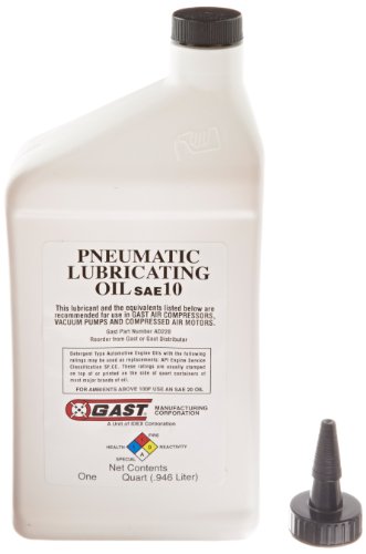 Gast AD220 Oil for Rotary Vane Vacuum Pumps, 1 qt. Bottle - Thumbnail 2