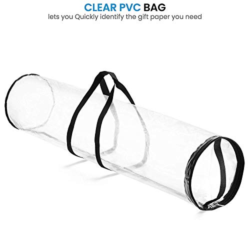 image for ZOBER Christmas Wrapping Paper Storage Bag - Fits 14 to 20 Standard Ro