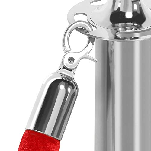 5 Yaheetech+Stainless+Plated+Stanchions+Velvet