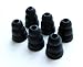 6pcs Large (L) Black Soft Triple Flange Replacement Eartips Earbuds Set Compatible with Sennheiser IE Series, CX Series, CXC Series, CXL Series, OCX Series, and MM Series in Ear Earphone Headsets