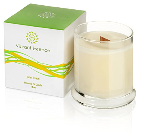Aromatherapy Stress Relief Candle with luxurious aromas of frankincense,myrrh,lavender and other natural oils.Anxiety relief,relaxation,massage, meditation, spa and romantic gifts by Vibrant Essence