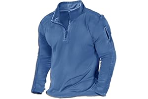 H HYFOL Men's USA Flag Graphic Pocket Pullover American Patriotic 1/4 Zip Stand Collar Long Sleeve Sweatshirts