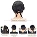 LILYSILK 100% Mulberry Silk Bonnet, 19 Momme Silk Night Sleep Cap Adjustable Hair Wrap for Sleeping, Black