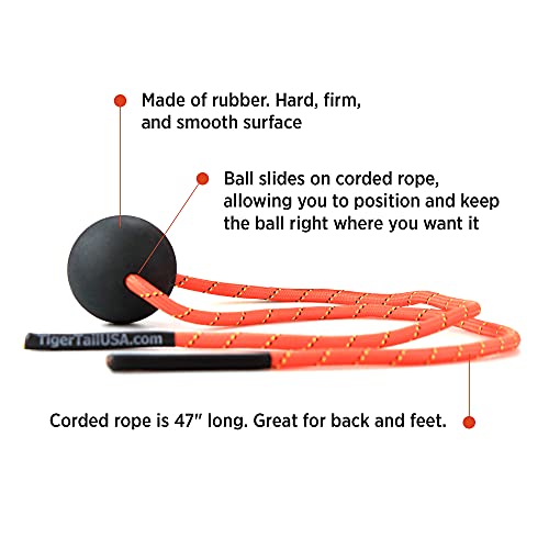 Tiger Tail Tiger Ball 2.6 Foam Roller Ball + 50” Corded Rope Deep