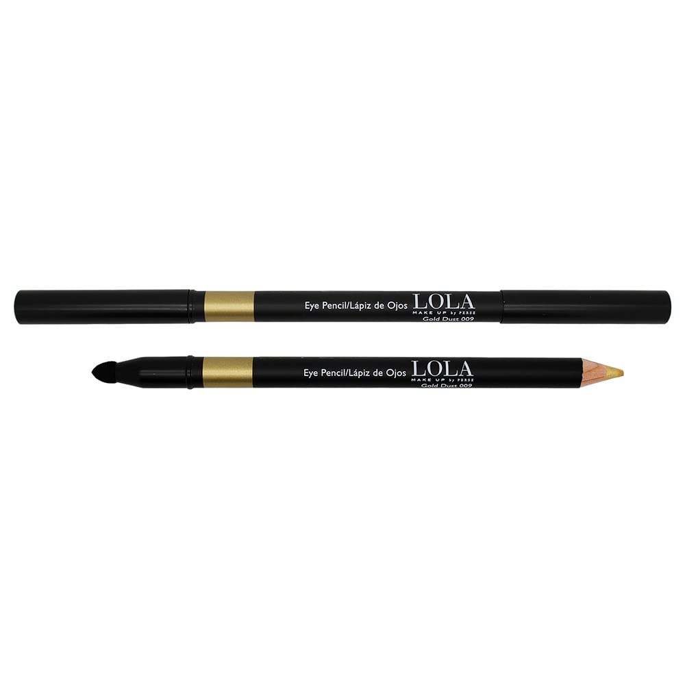 LOLA Make Up Eye Pencil |Eye Pencil Water-Resistant & Smudge Proof| Long-Lasting| - 009-Gold Dust