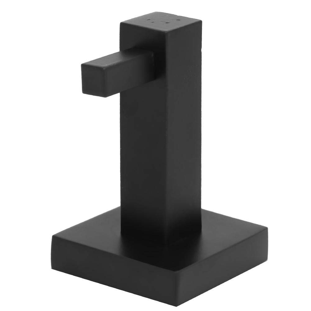 Towel Coat Hook,Stainless Steel Wall Mounted Robe Hook Cabinet Closet Door Sponges Holder for Bath/Kitchen/Garage/Hotel (Black)