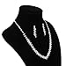 Bridal Wedding Pageant Jewelry Rhinestone Necklace Earring Set