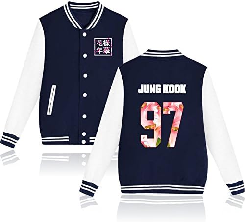 Kpop BTS Jacket Coat Baseball Uniform Bangtan Boys Suga Jin Jimin V J-Hope Rap Jung Kook Women Men Sweater