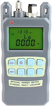 Optical Fiber Cable Tester -70 to +10dbm and 1mw Visual Fault Locator Portable Optical Power Meter with SC and FC Connector Fiber Tester, Batteries Included