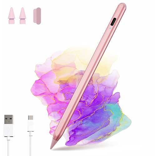 Stylus Pen for iPad 2018-2025 with Palm Rejection, Apple Pencil for Pad11th/10th/9th/8th/7th/6th Gen, iPad Pro 11/12.9 inch, New iPad Air 2025 11&13-inch(M3/2) /5th/4th/3th Gen, iPad mini 6th/5th