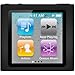 GTMax Durable Soft Rubber Silicone Skin Cover Case for Apple iPod Nano 6th Generation 8GB,16GB - Black