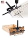 The Original Cabinet Hardware Jig Tool - Drill Template Guide for Door and Drawer Handle + Knob + Pull Installation - TP-1934 by True Position Tools