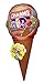 HUGE CHARMS ICE CREAM CONE LOLLIPOP SUCKER Filled With 25 Mini Pops (Assorted Flavors) (Single)