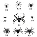 FUN LITTLE TOYS 3 Pack Spider Web with 69PCS Scary Mini Plastic Fake Spiders Bulk Toy Halloween Decoration Outdoor, Realistic Netting Cobwebs for Indoor Wall Window Ceiling Desk Curtains Party Decor